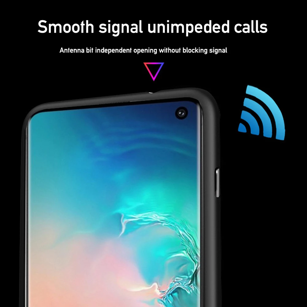 OTAO Aurora Магнитный адсорбционный чехол для Samsung S10 Plus закаленное стекло задняя