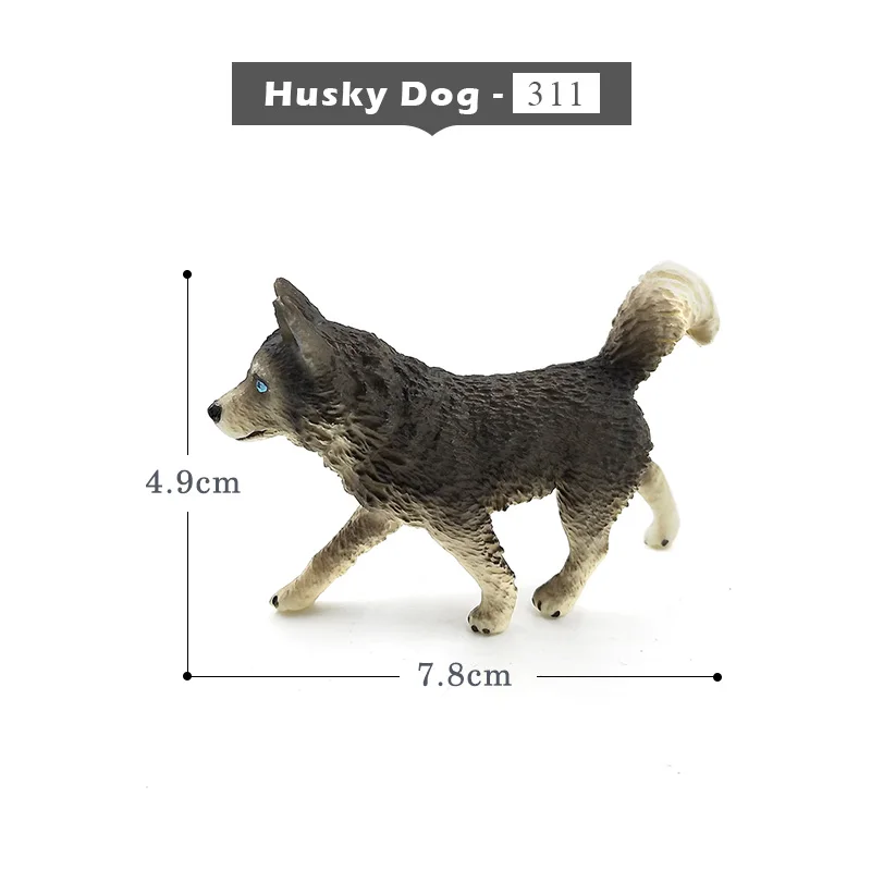 Husky-Dog Oapi овечий олень крокодил Рысь собака, коала Верблюд Модель Животного Фигурка домашний декор миниатюрное украшение для сада в виде Феи аксессуары - Цвет: Husky-Dog