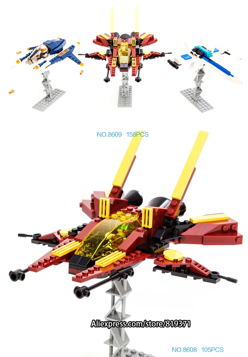 Мини истребитель блоки моделей Bricks Wars сборке здания фигурки Детские учитель