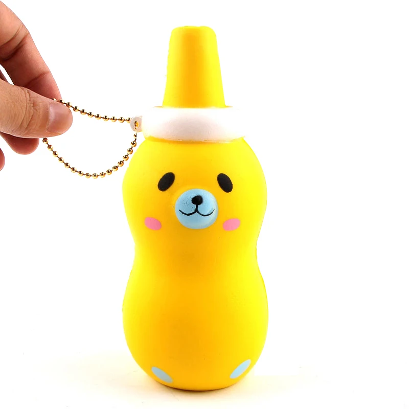 14 см снимает стресс Kawaii Jumbo милые оригинальные поддельные кетчуп мультфильм