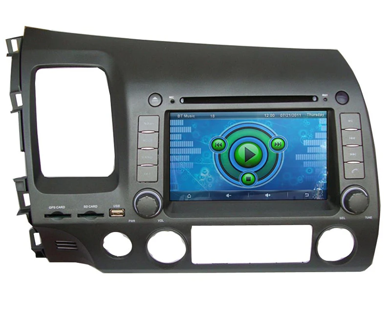 " автомобильный dvd-плеер с gps(опционально), аудио Радио стерео, BT, Автомобильный мультимедийный головное устройство для Honda CIVIC 2006 2007 2008 2009 2010 2011