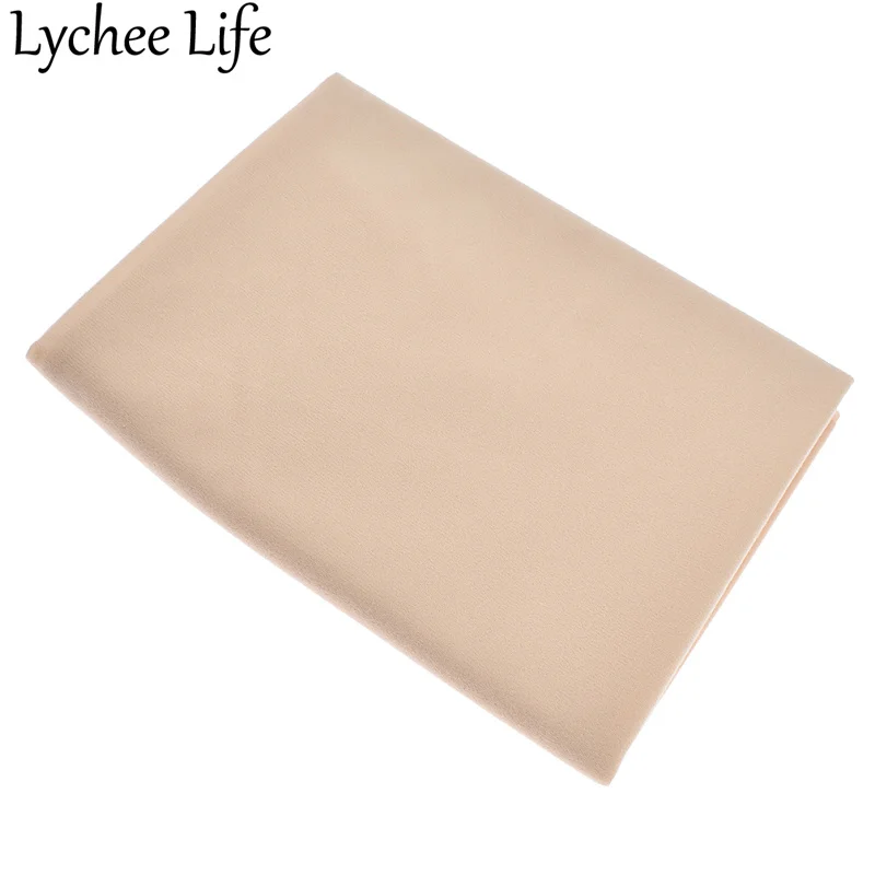 Lychee жизнь полуметр хаки кожа куклы флисовая ткань полиэстер Шитье Лоскутная