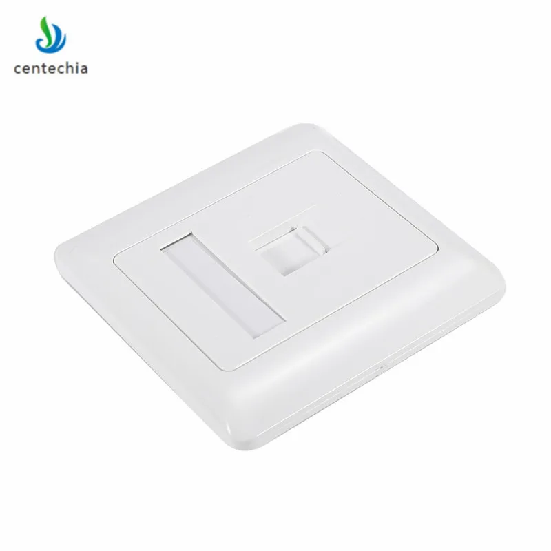 Сетевой адаптер RJ45 Белая настенная плоская панель типа 86 Ethernet сетевая Панель rj45