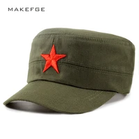 military cap mens pentagram embroidery star flat top hat brand patriot classic hats truck warrior army outdoor camouflage caps