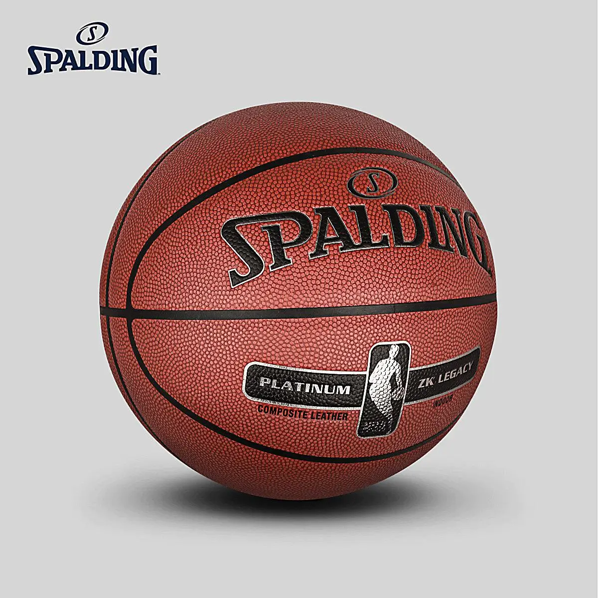 Оригинальный SPALDING PLATINUM LEGEND серия ZK Кожа PU материал Крытый Баскетбол обучение