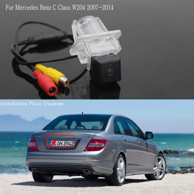 Lyudмила для Mercedes Benz C Class W204 2007 ~ 2014 Автомобильная камера заднего вида