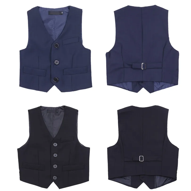 Новое поступление жилет для мальчиков с пуговицами джентльменов торжественных