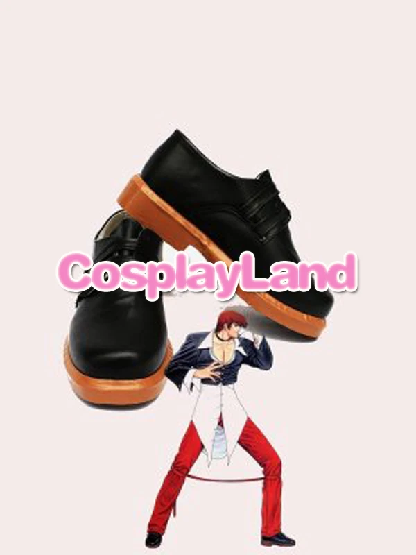 Customize Boots The King of Fighters Cosplay Iori Yagami Shoes Halloween Party | Тематическая одежда и униформа