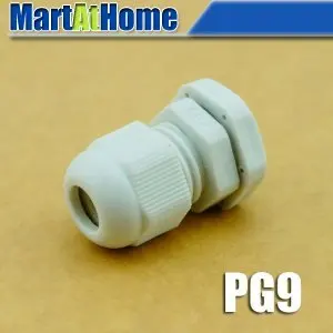 

NEW 500PCS/lot Weather Proof Nylon Connectors PG Cable Gland PG9 PG09 Dia. 4~8mm White #BV117 @SD