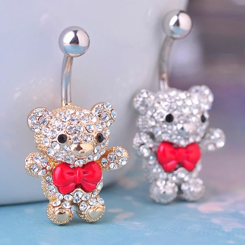 Женское кольцо для пирсинга животного из нержавеющей стали|piercing stainless steel|belly button