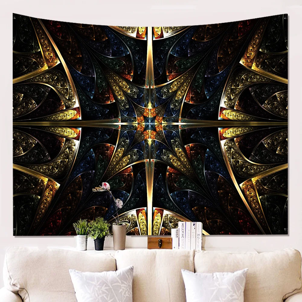 3D Art Background Wall Tapestry Bedroom Living Room Home Decor Hanging Cloth Duvar Goblen | Дом и сад
