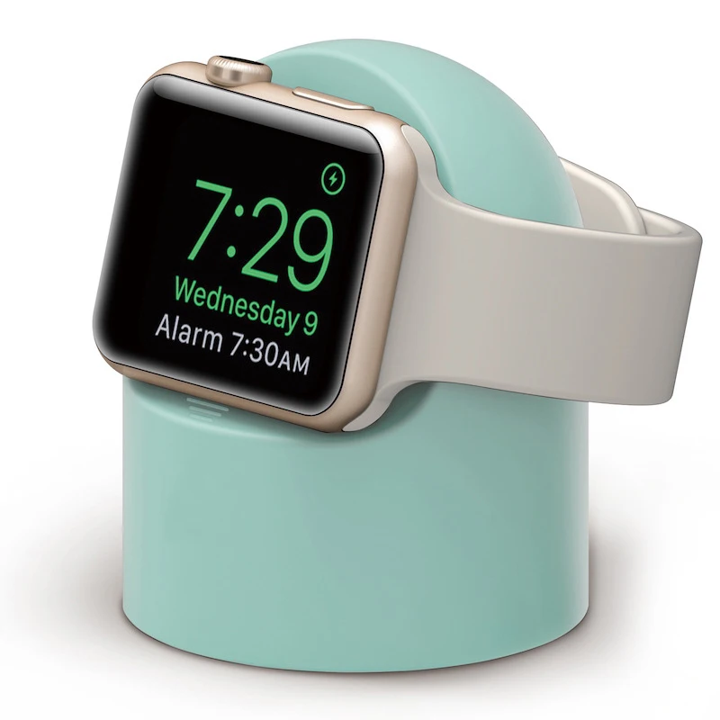 Подставка для Apple Watch, ручная зарядка с отверстием для кабеля, алюминиевый кронштейн для iWatch Watch, подставка для док-станции, держатель без зарядного устройства