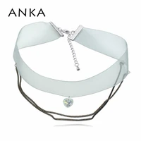 anka new women heart choker necklace wedding romantic necklace jewelry gift made with crystals from austria 125378