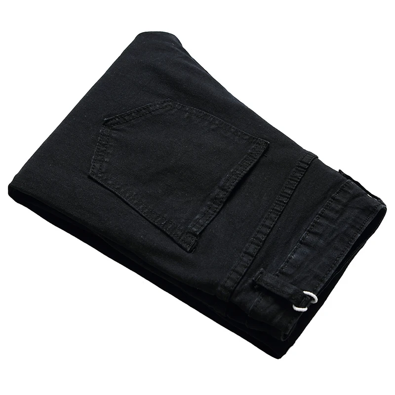 HMILY новые дизайнерские мужские джинсы роскошные вышитые зауженные с принтом