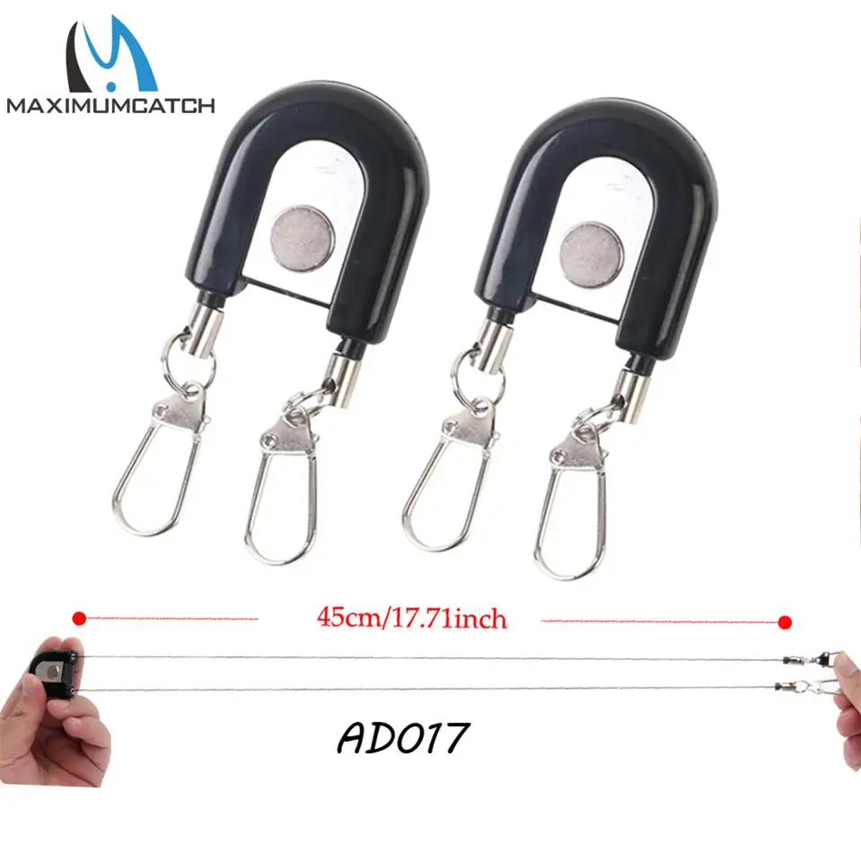 Maximumcatch 2 шт. рыболовный Zinger Ретрактор синий и черный цвет Hook Up Zinger аксессуары для рыбалки нахлыстом комплект