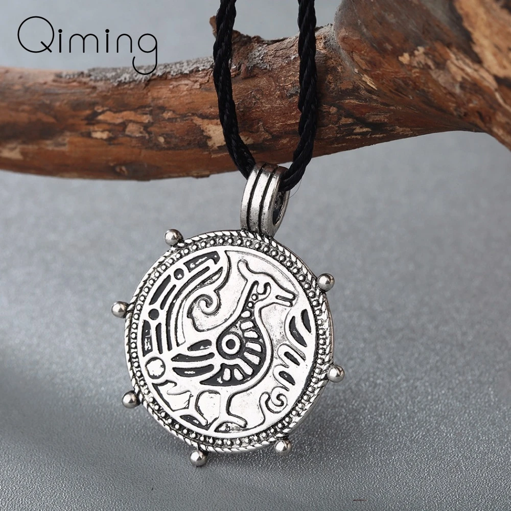 Женское этническое ожерелье модное колье счастливая птица Религиозные