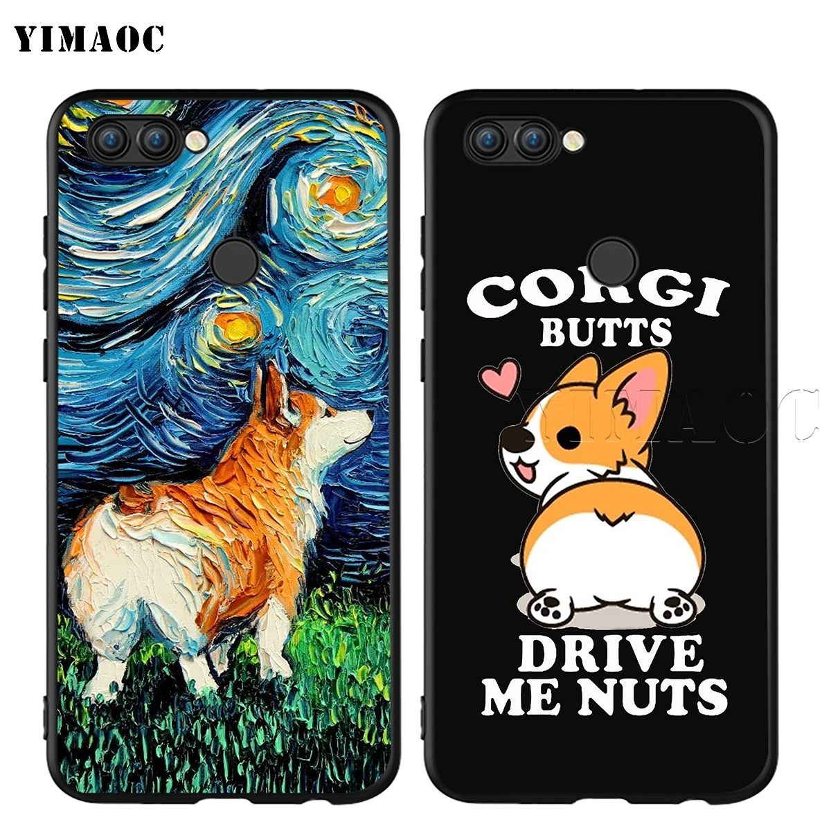 Yimaoc милые корги собака чехол для huawei Коврики 30 20 Honor Y7 7a 7c 8c 8x9 10 Nova 3i 3 Lite рro Y6 P30 P smart