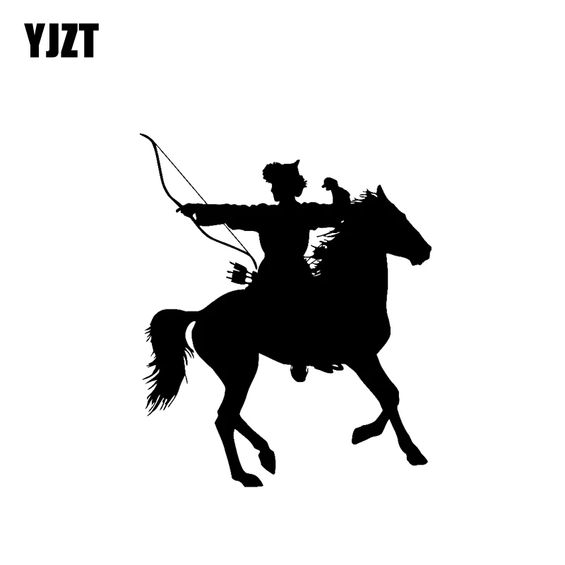 YJZT 13 2 см * 16 Виниловая наклейка для автомобиля монгольский наездник лук стрелы