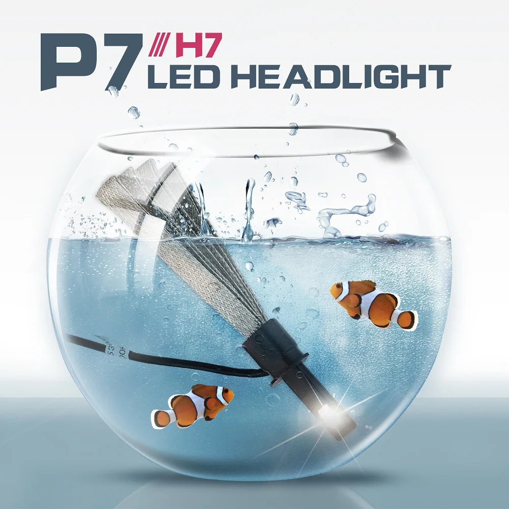 Новое поступление супер яркие светодиодные противотуманные фары P7 1 комплект H1 30