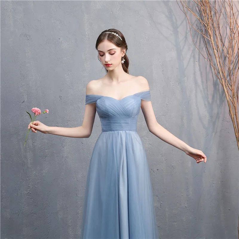 Женское платье подружки невесты длинное с вырезом лодочкой вечерние облегающие
