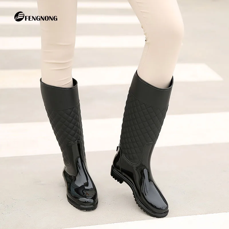 

Rain shoes new women rain boots lady rain water shoes ourdoor rainboots Pvc rubber rainboots lady Waterproof shoes size 35-41