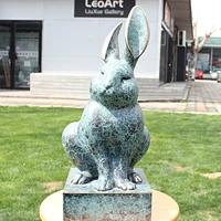 the twelve zodiac rabbit mascot bronze statue home furnishing copper crafts business gift decoration decoration