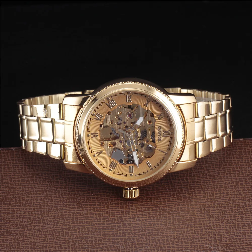 Бренд SEWOR часы Мужские механические наручные со скелетами повседневные