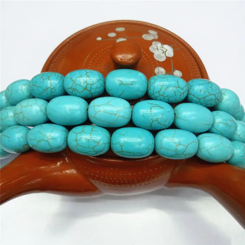 Бусины Из Натурального бирюзового камня для браслетов и ожерелий | Украшения