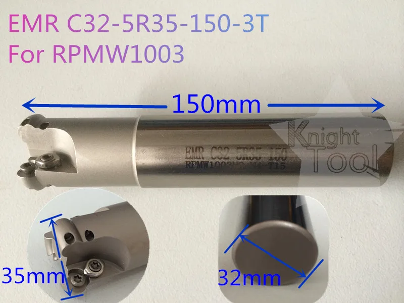 

EMR C32-5R35-150-3T Round Dowel End Mill EMR Corner Rounding End Mill for RPMW1003