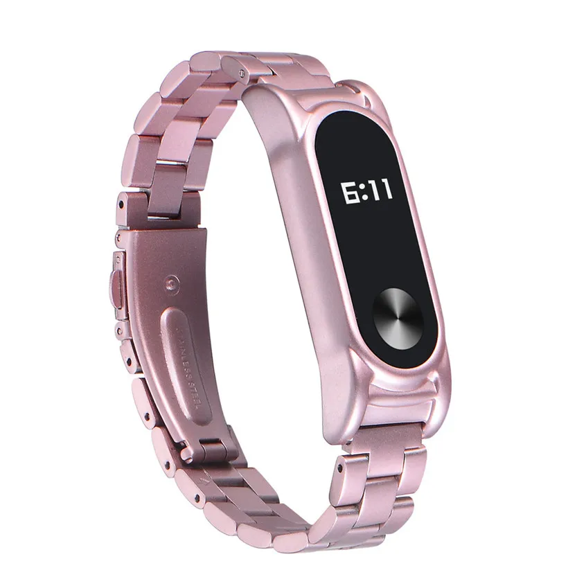 Для Xiaomi Mi Band 2 роскошный браслет из нержавеющей стали металлический Ультратонкий ремешок Прямая 1810