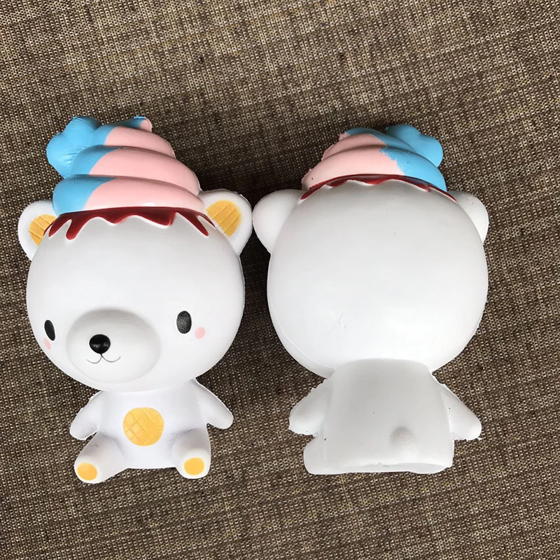 

1Pcs HOT Squeeze the Ice cream bear Squishy Ice Cream Bear Slow Rising