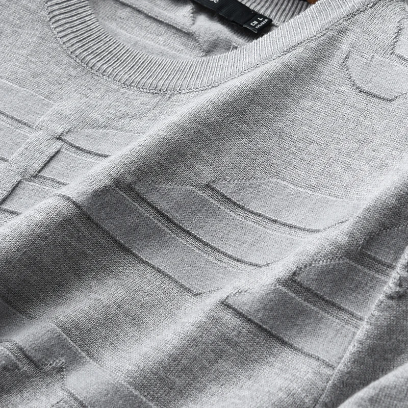 Minglu протектор серые мужские свитера длиной до бедра Сезон весна-осень Новые