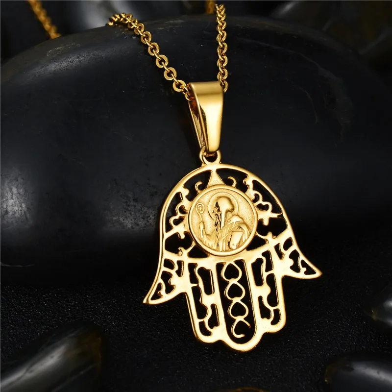 Винтажные фирменные дизайнерские подвески Hamsa цепочка из нержавеющей стали