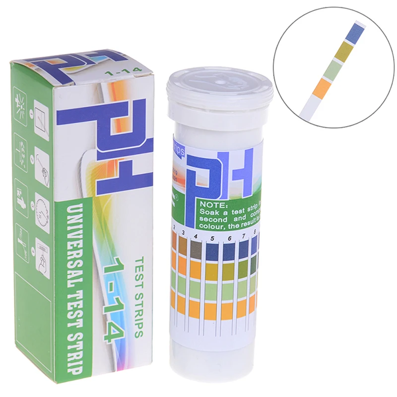

150pcs/Lot PH1-14 Laboratory Household PH Test Strip Indicator Test Paper For Water Saliva and Urine Testing Measuring