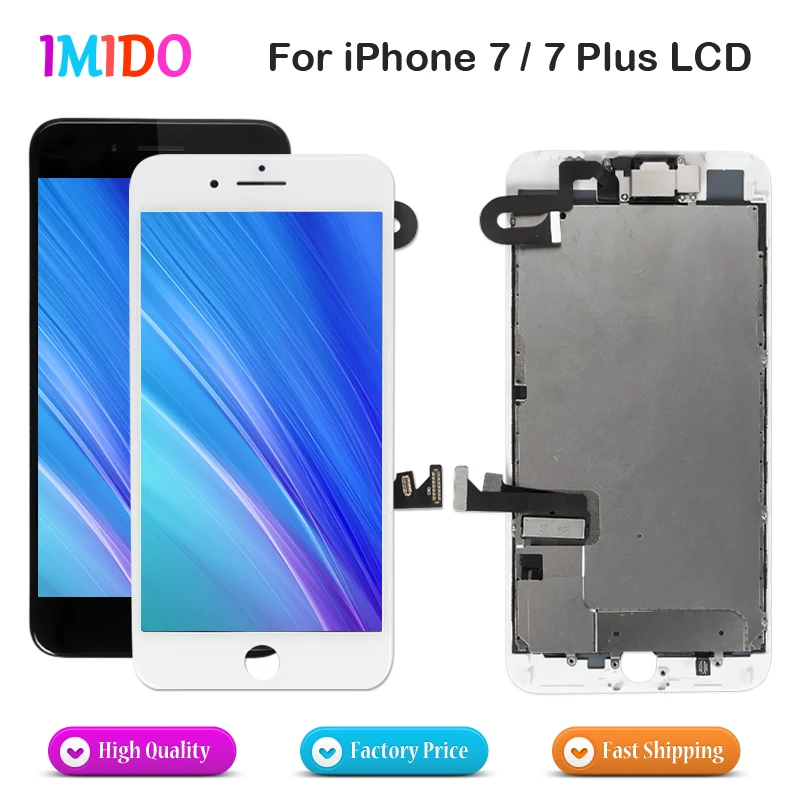 

AAA LCD For iPhone 7 7 Plus OEM Display Full Set Digitizer Assembly 3D Touch Screen Replacement+Front Camera+Earpiece Speaker