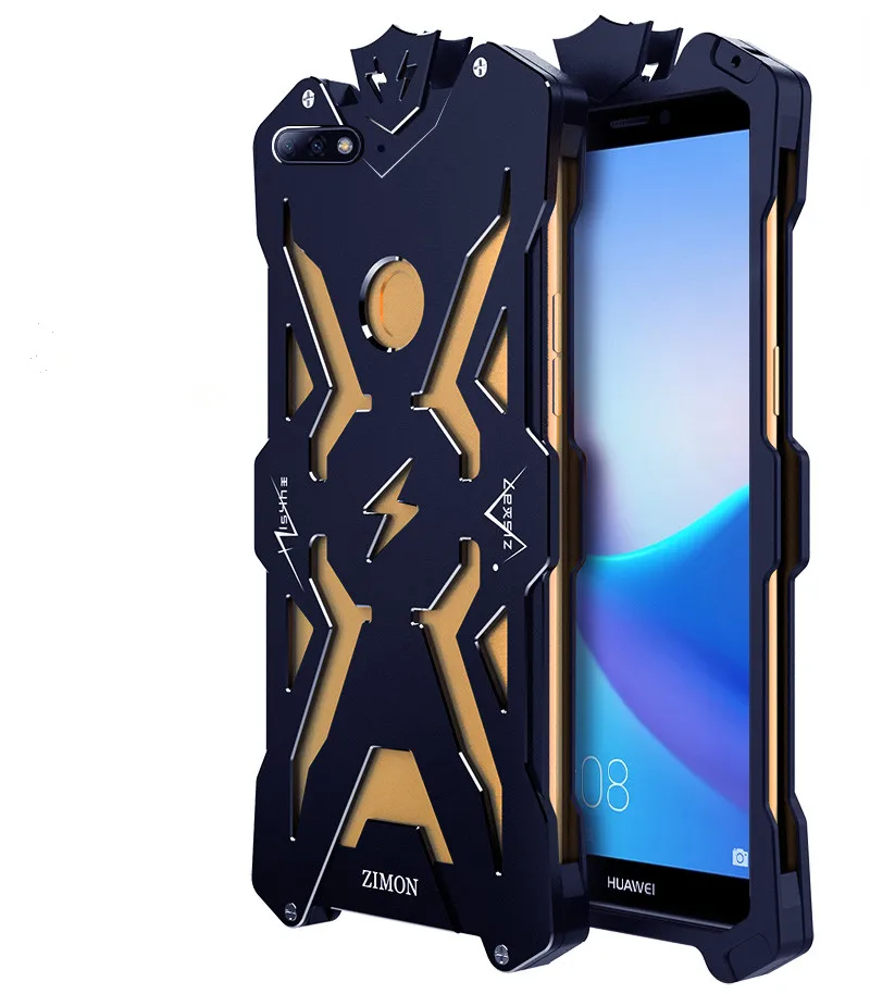 Nova2 lite Case Zimon Aviation Aluminum Metal Strong Protection For Huawei Y7 Pro 2018 Honor 7C Cover | Мобильные телефоны и