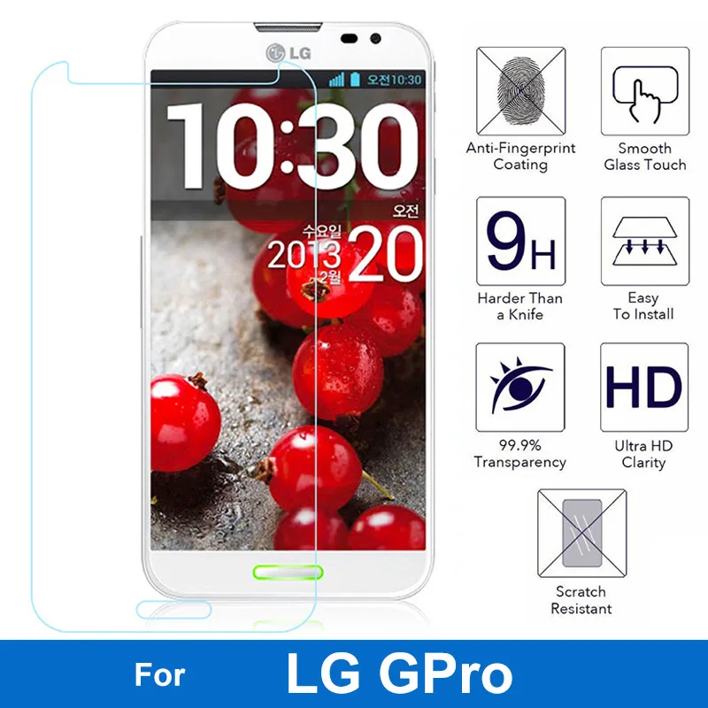 Ультратонкое закаленное стекло премиум класса Защитная пленка для LG Optimus G Pro 1 Gpro