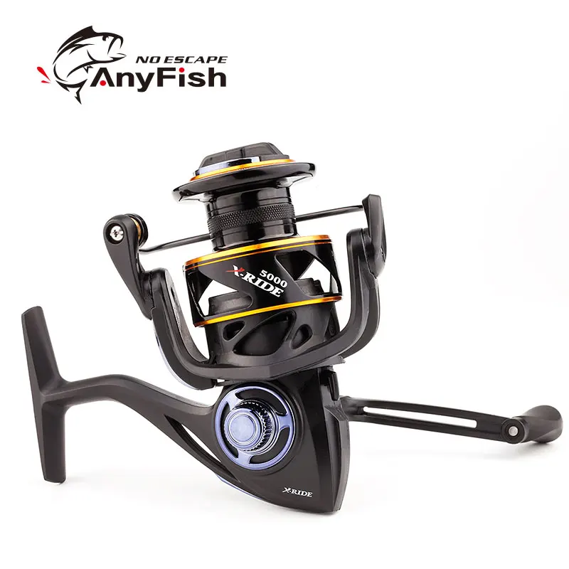 Рыболовная катушка ANYFISH X RIDE редукция 2000 3000 4000 5000 9 + 1 шарикоподшипник 5 2: 1/4.7:1