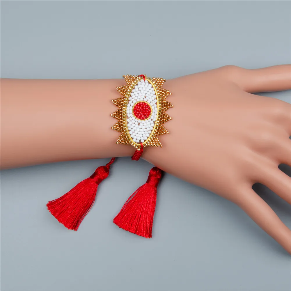 Shinus 5 шт./партия, браслет Delica MIYUKI, турецкий браслет Evil Eye для женщин, Pulseras Mujer Moda, ювелирные изделия Bileklik