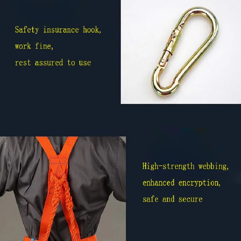 

High altitude outdoor construction buffer safety belt electrician work wear resistant safety rope CE certification