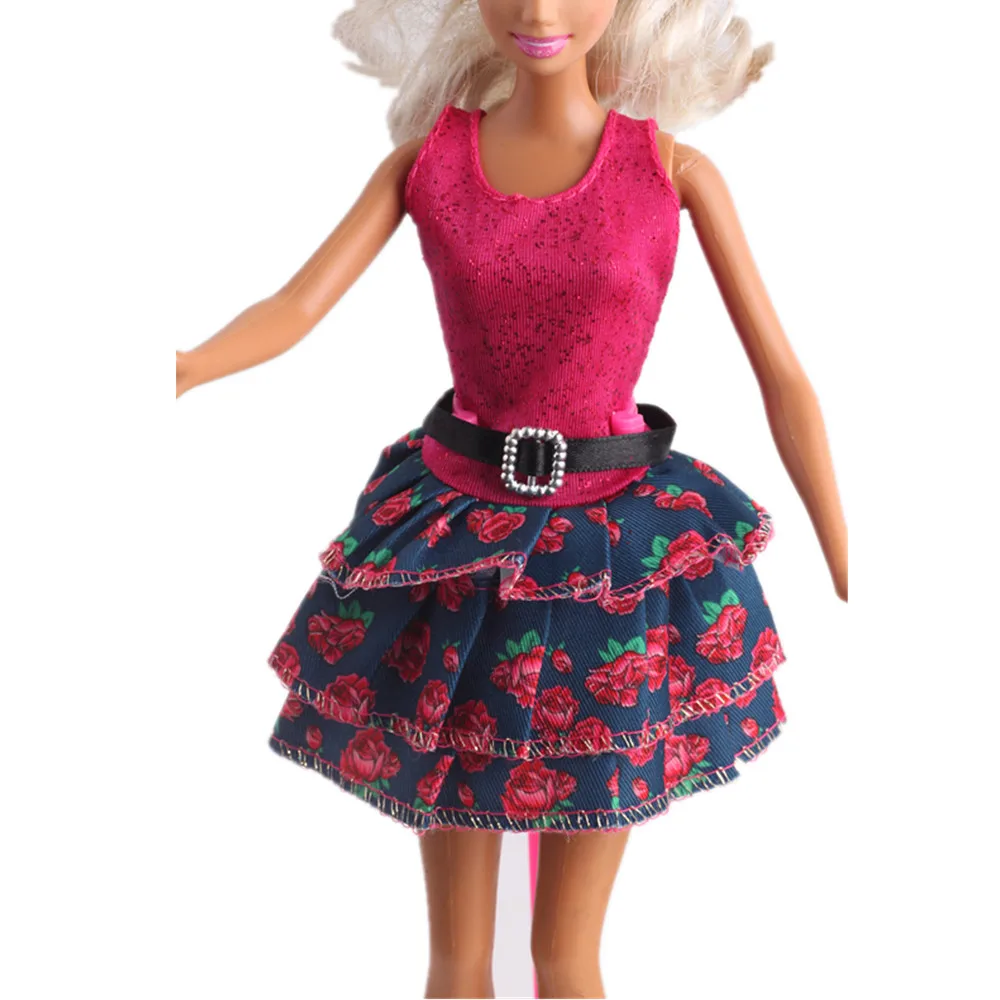 Лидер продаж красивая Цветочная одежда ручной работы для куклы Барби