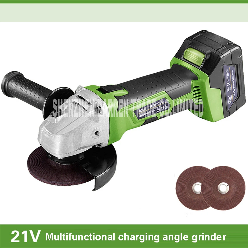 

Charging angle grinder cordless dual action random orbital car polisher With battery charger 21v 6000rpm 100mm Millstone