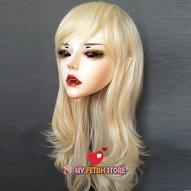 (Demon) Резиновые полуголовы Kigurumi BJD Маска Косплей японское аниме ролевая