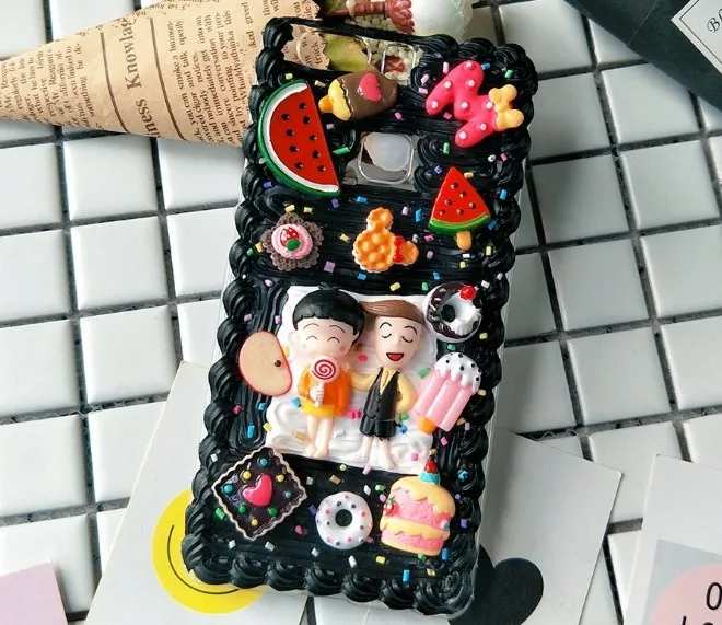 Для iphone X 8 7 6 6s plus DIY чехол 3D милый Сакура momoko чехол для телефона для iphone XS MAX XR ручной работы крем карамельный чехол подарки для девочек