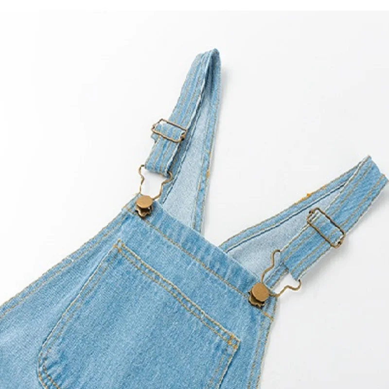 Джинсовый комбинезон для девочек лето 2019 г. новая Корейская версия детских