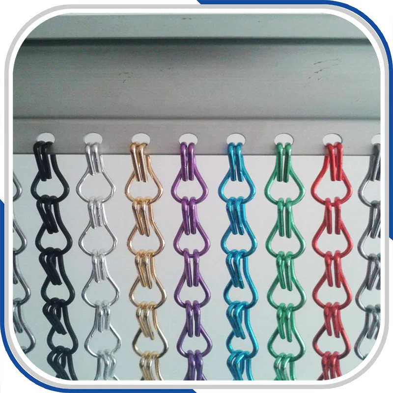 Цветная алюминиевая цепь Fly экран/цепочка для двери шторы|fly screen|fly door screensdoor screen |