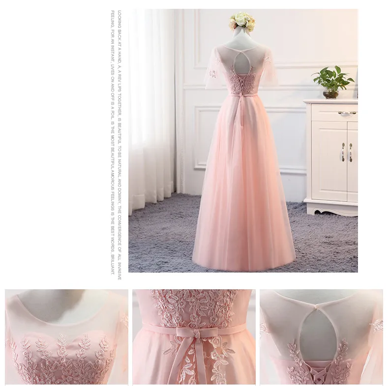 MSY03F# розовые кружевные платья подружки невесты, Длинные Короткие стильные свадебные платья для выпускного вечера, женской одежды из Китая