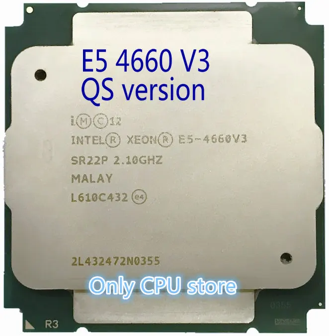 Версия QS процессор Intel Xeon 2 10 V3 оригинальный 14 ядер 4660 ГГц 35 Мб 22 нм E5 версия для