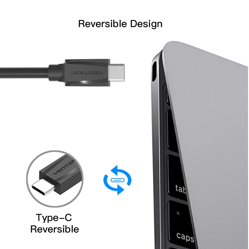 Vention USB 3,0 usb type-C 3,1 кабель для передачи данных USB C кабель для быстрой зарядки для Xiaomi OnePlus 2 Nexus 6P 5X ZUK Z1 Z2 Mabook