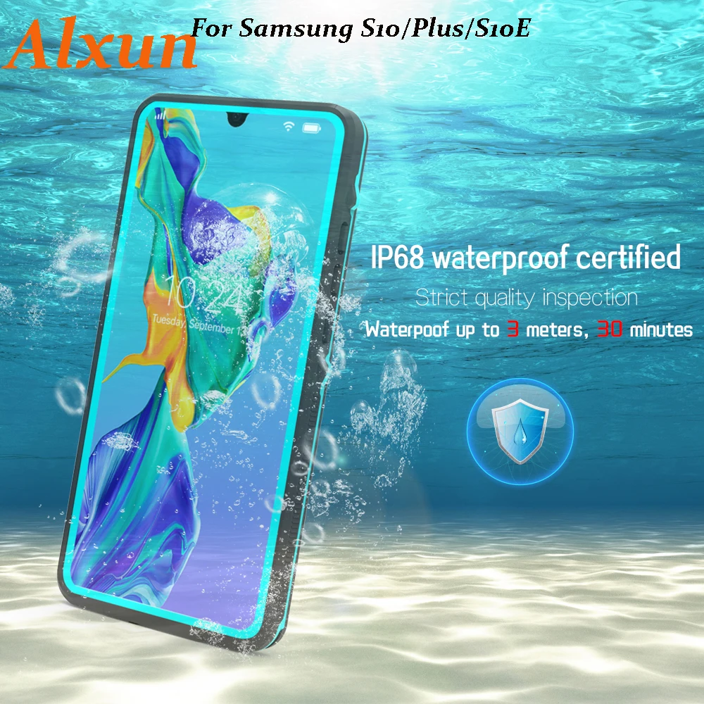 Alxun для samsung S10 чехол 360 градусов пылезащитный противоударный Чехол IP68 Дайвинг